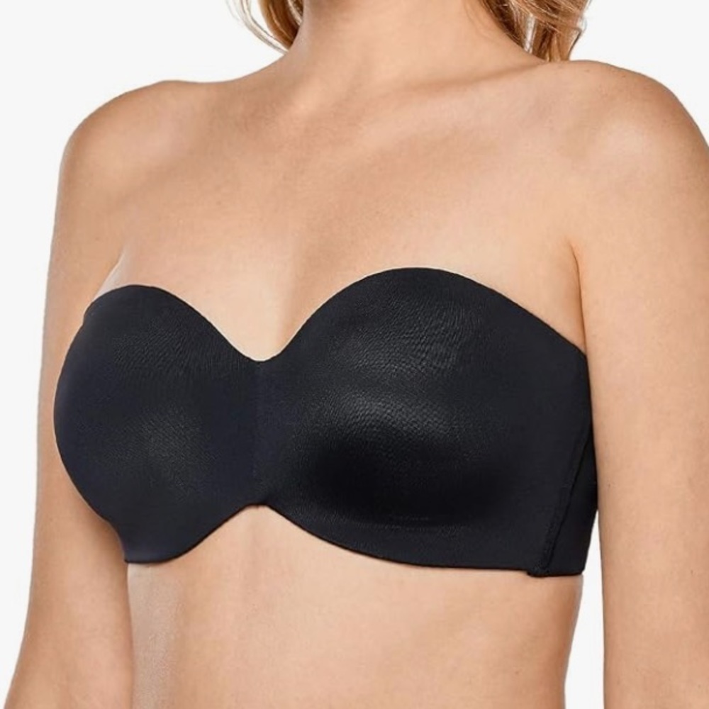 DELIMIRA Women's Strapless Bra Unlined Underwire Minimizer Plus Size Support